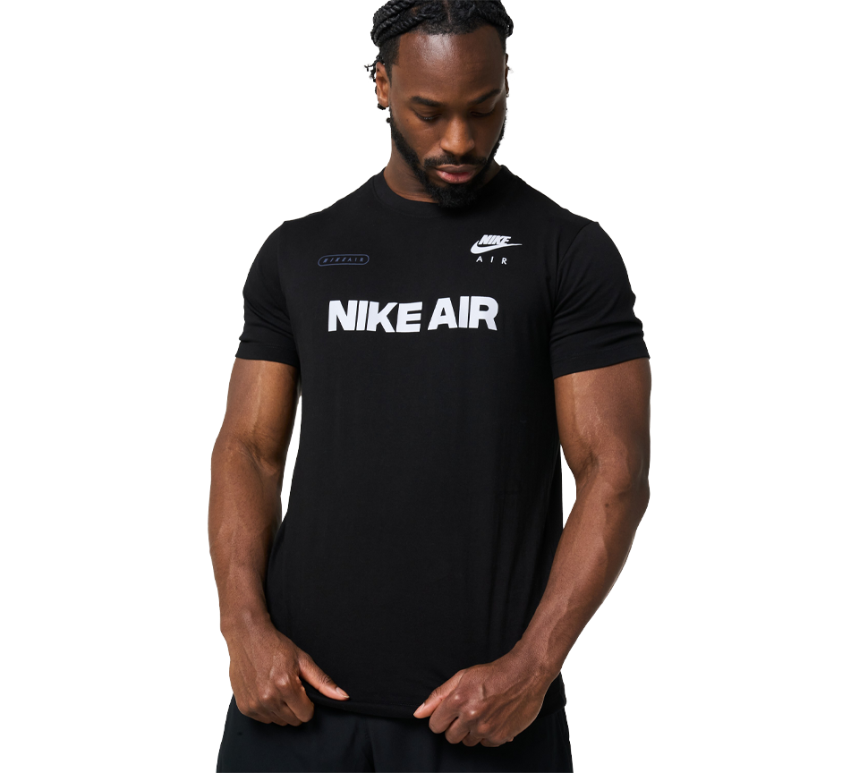 Nike Air Max Tee Mens Black Short Sleeve Crew Neck T-Shirt UK S-XL