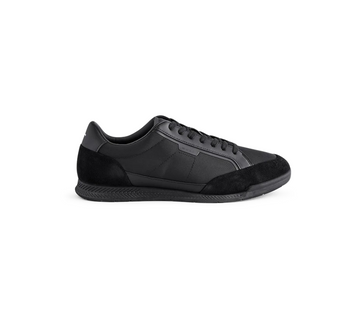 Hugo Boss Nitan Mens Trainers Black Dark Blue Casual Sneakers UK 6-11