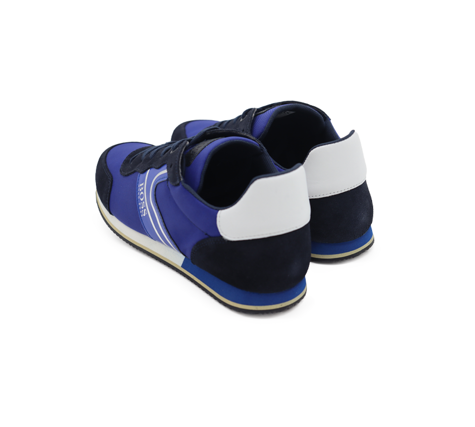 Hugo Boss Kids Wear Boys Trainers Shoes Blue UK 10-7.5