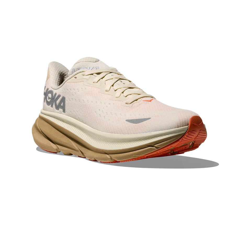 Hoka Clifton 9 Gore Tex Khaki Egg Shell Womens Shoes - UK 4-5