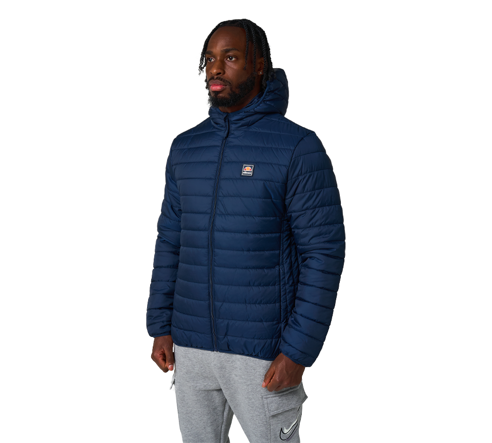 Ellesse Revuelto Padded Jacket with Hood Navy Blue UK S-2XL