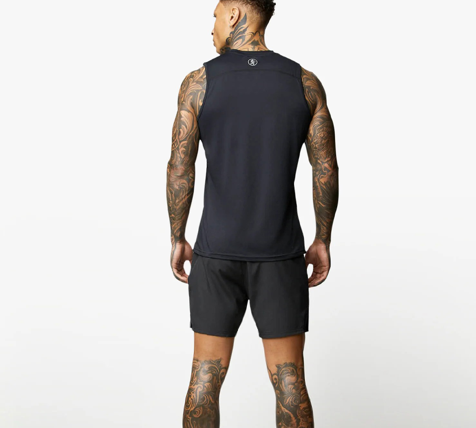 Gym King Energy 6" Shorts Black Mens Lightweight Training Gym Shorts S-XL