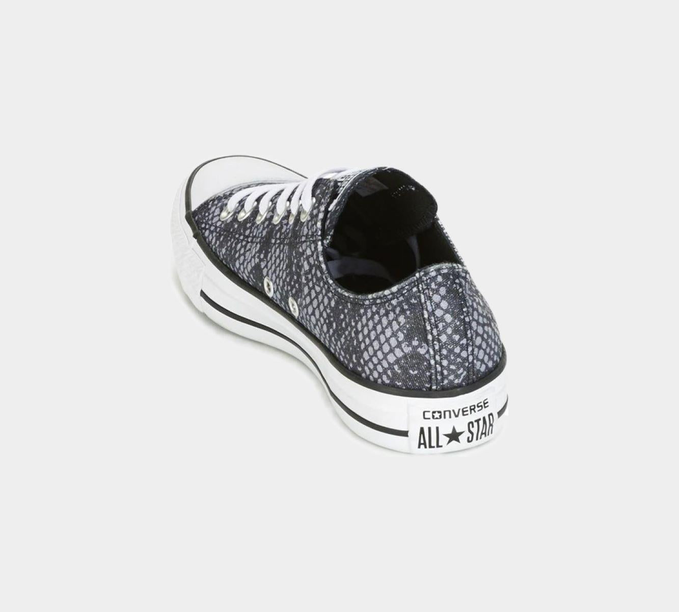 Converse CTAS Shark Print Trainers Green/White & Black/White Shoes UK 3-8