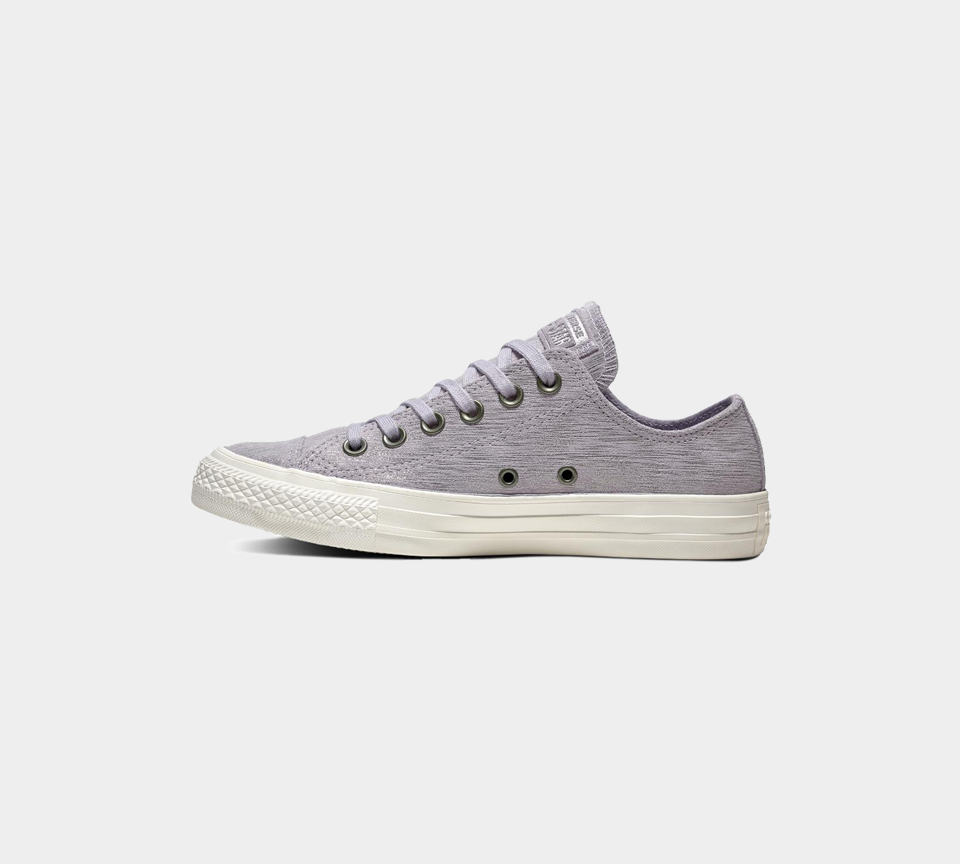 Converse Chuck Taylor All Star Precious Metal Suede Womens Low Top Purple UK 3-8