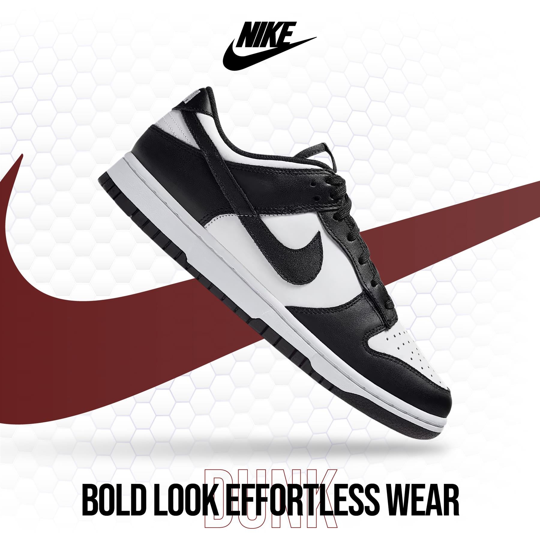 Nike Dunk Low (GS) White Black UK 3-6