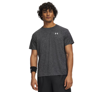 Under Armour Tech Textured Short Sleeve Tee Black/White UK S-2XL