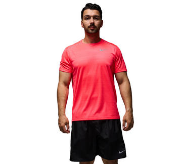 Nike Miler 1.0 Dri-FIT Men's Running T-shirt Hot Pink UK S-2XL