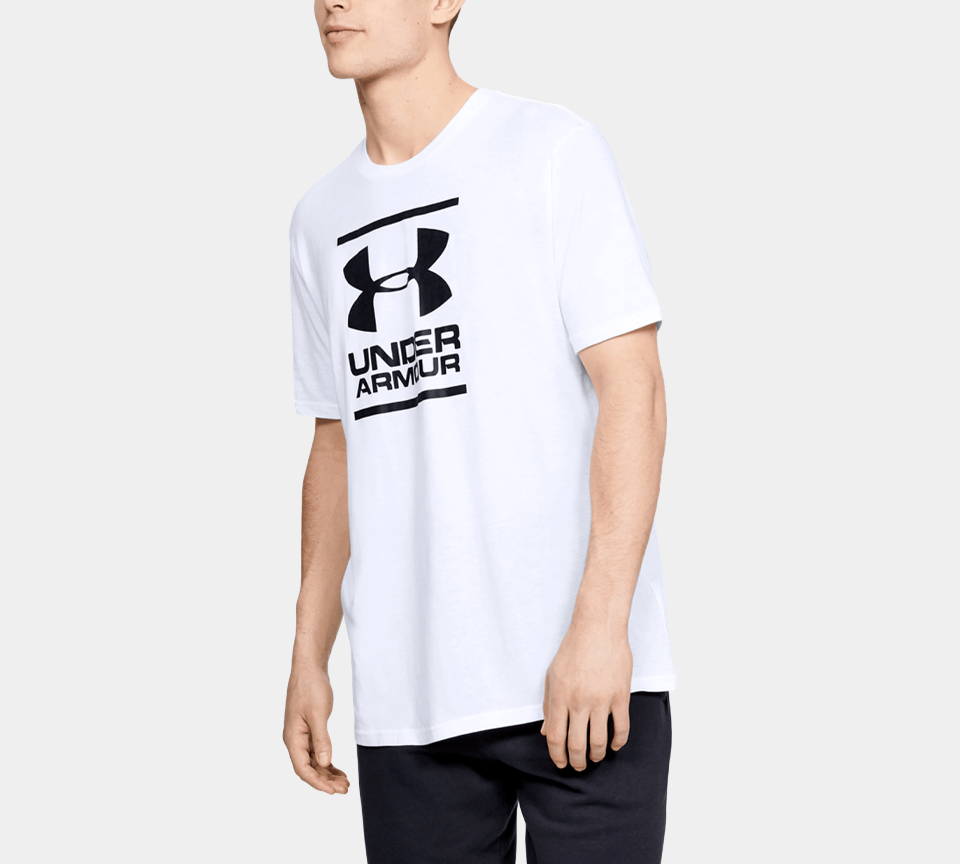 Under Armour GL Foundation Short Sleeve T-Shirt Mens Black White Grey Navy Tee UK S-XL