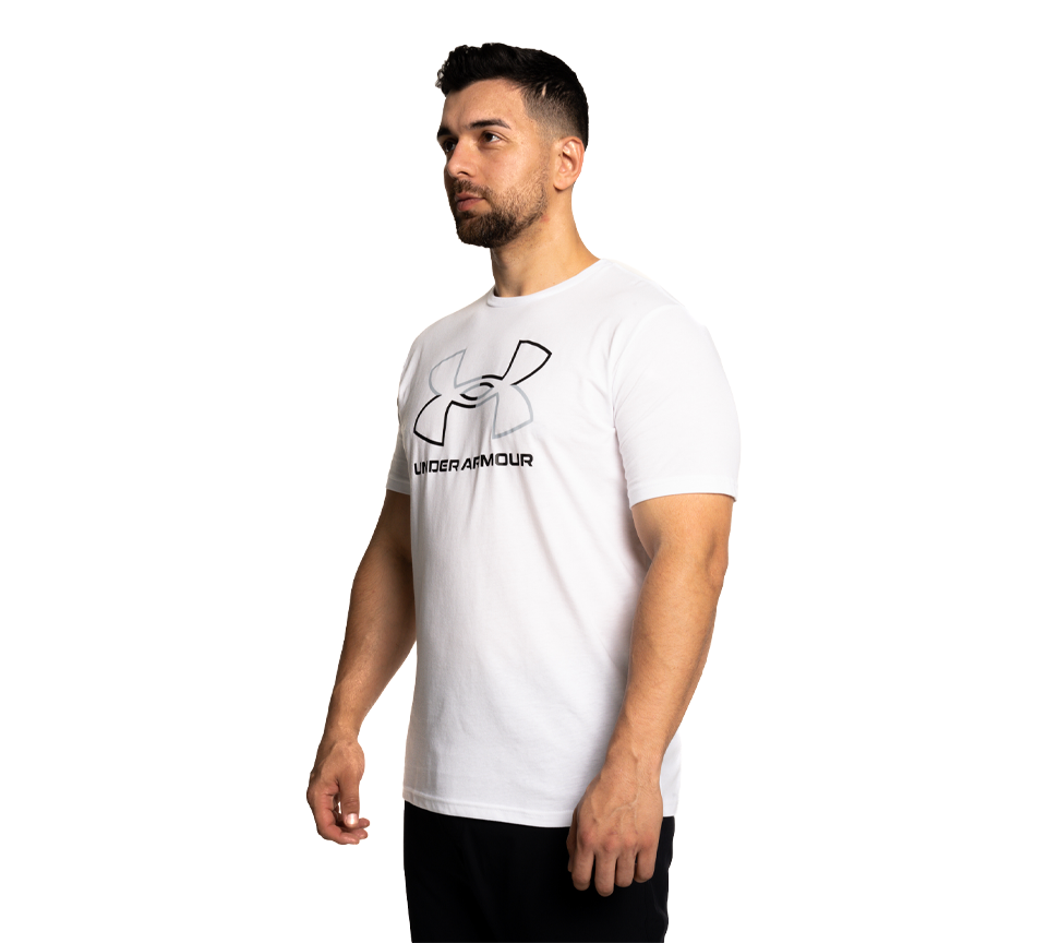 Under Armour Foundation T-Shirt Mens Black White Grey Short Sleeve Crew Neck Tee UK S-2XL
