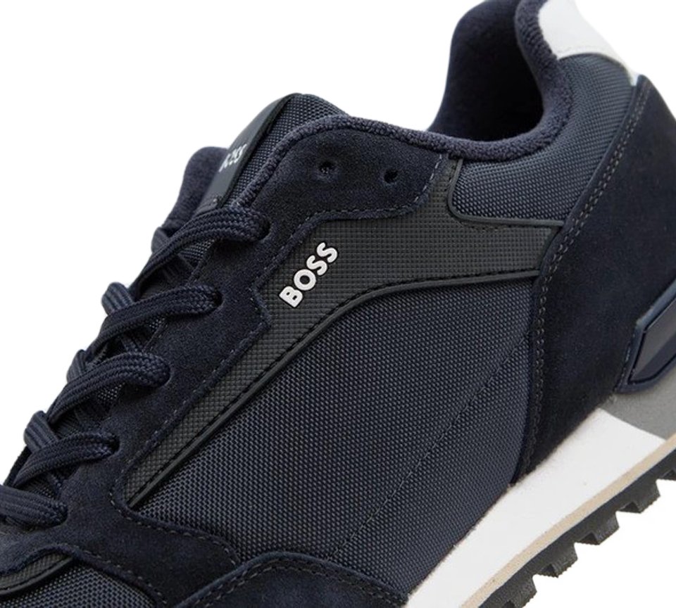 Hugo Boss Parkour Run Mens Trainers Dark Blue Black Sneakers UK 6-11