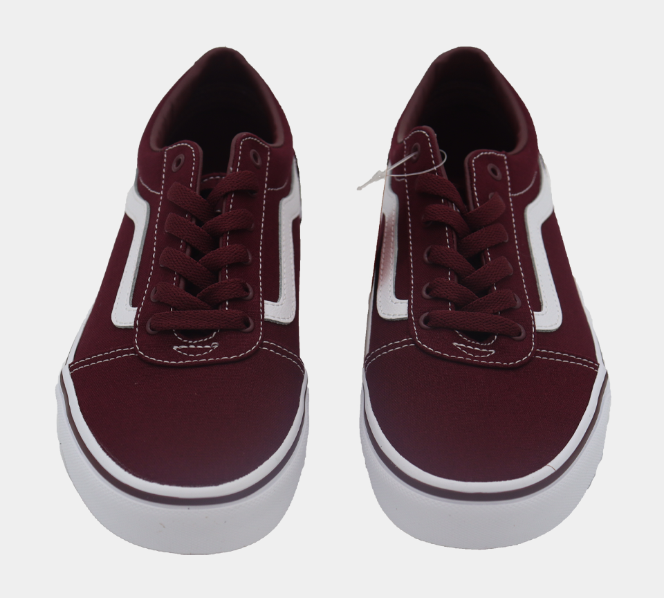 Vans Ward Canvas Classic Skate Shoes Women Port Royale/ White UK 3-8