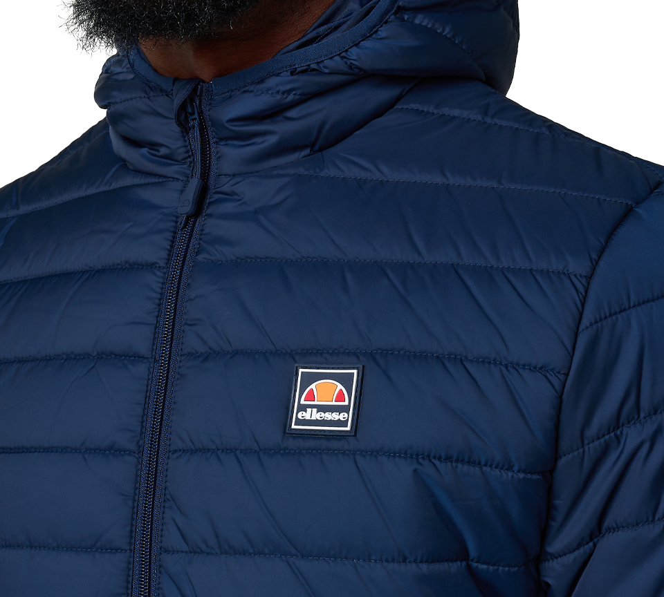 Ellesse Revuelto Padded Jacket with Hood Navy Blue UK S-2XL
