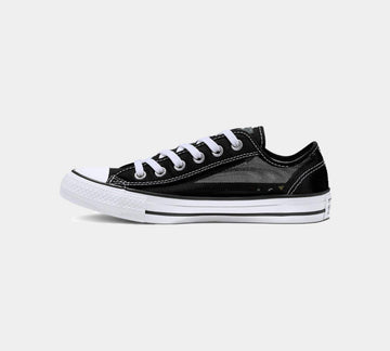 Converse Chuck Taylor All Star OX Black/White Low Top Womens Trainers Shoes UK 3-8 - V