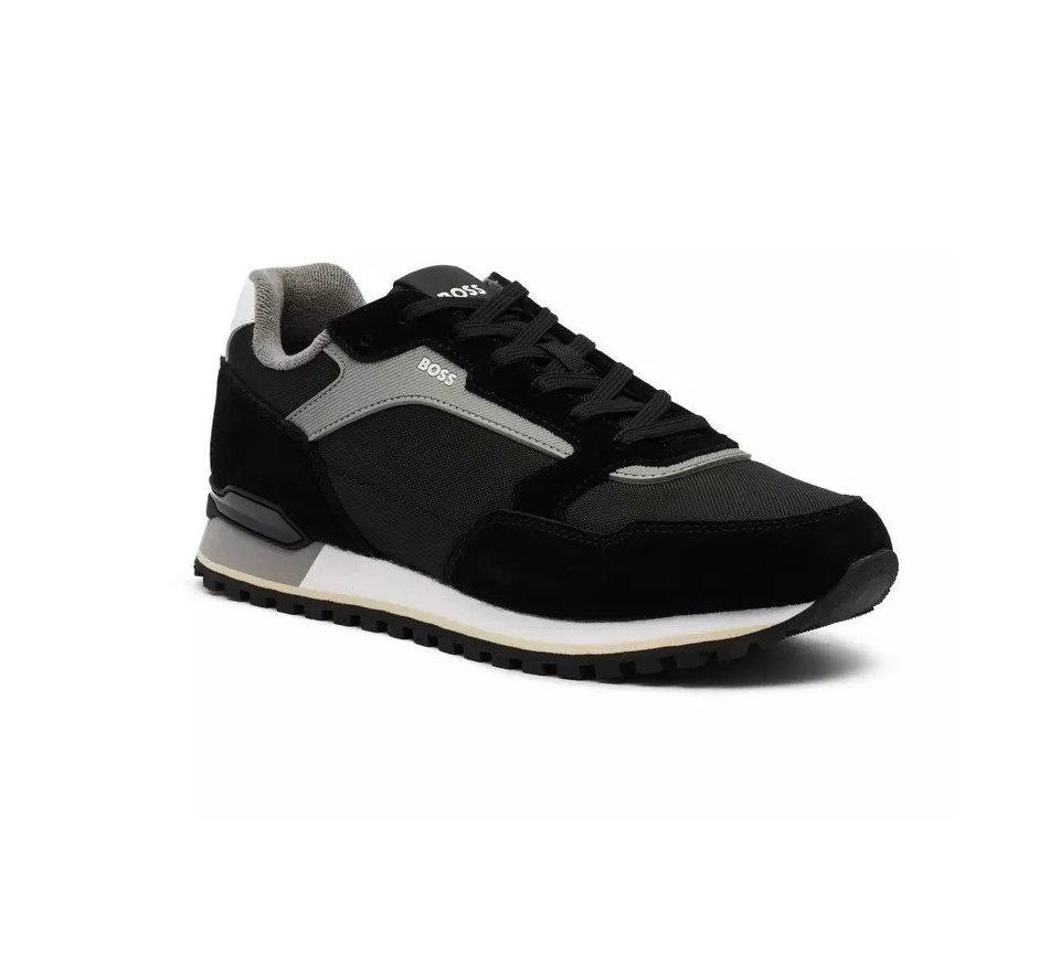 Hugo Boss Parkour L Runn Sdnyt Mens Trainers Shoes Dark Blue & Charcoal UK 7-12