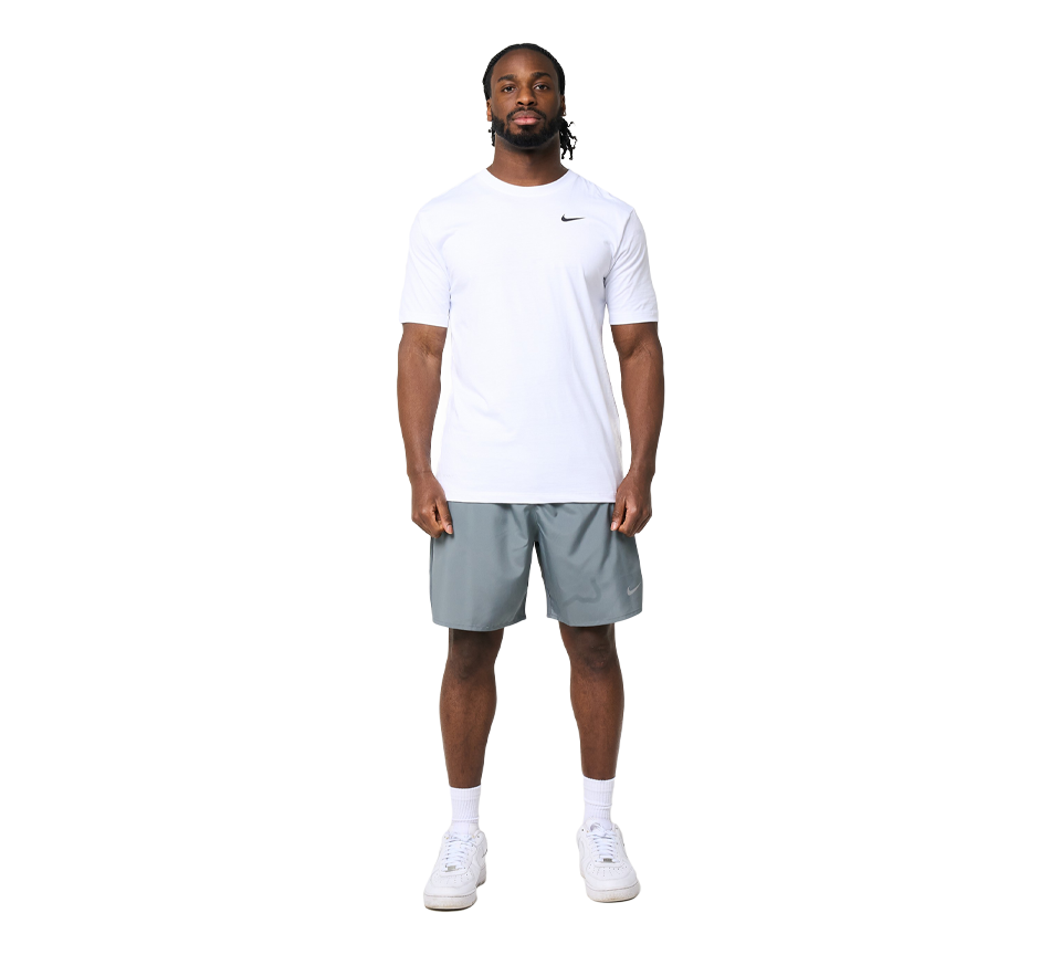 Nike Dri-FIT Tee Mens White Short Sleeve Crew Neck Training T-Shirt UK S-2XL