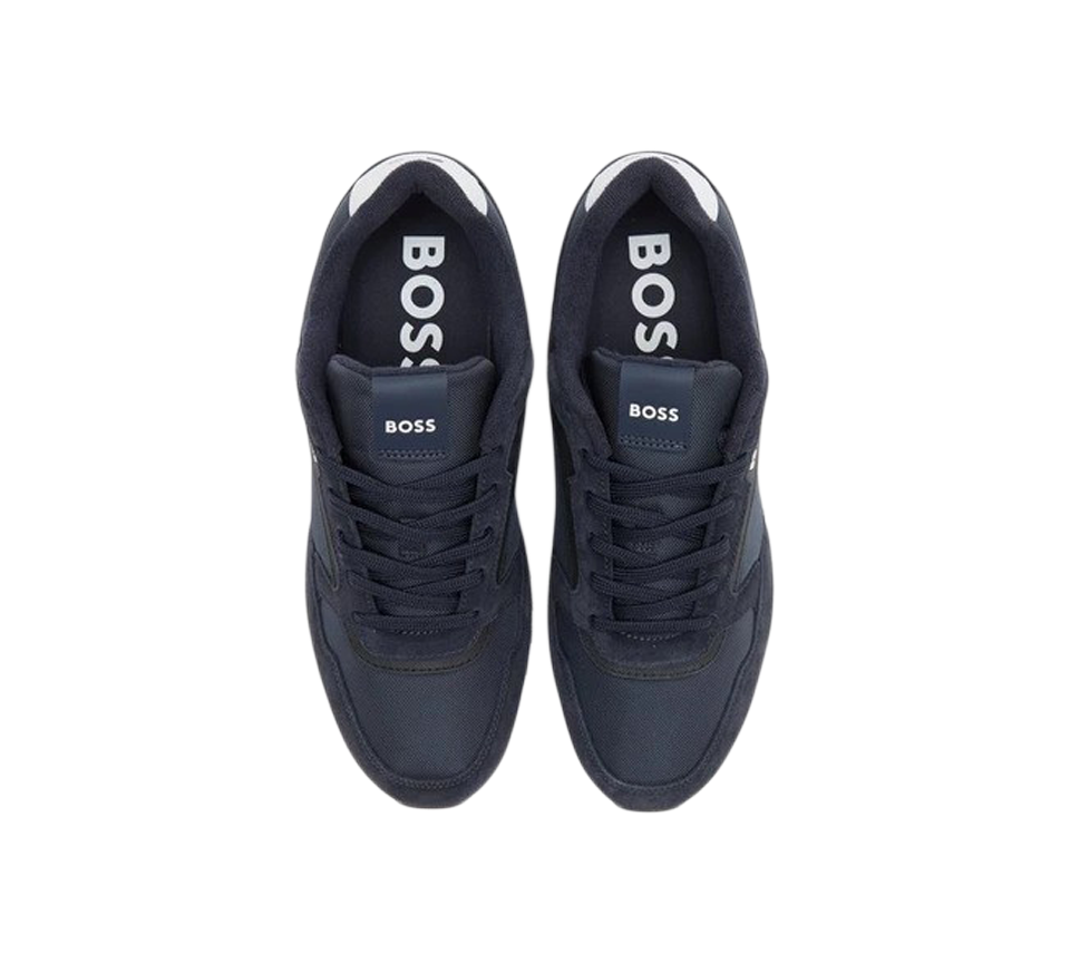 Hugo Boss Parkour Run Mens Trainers Dark Blue Black Sneakers UK 6-11