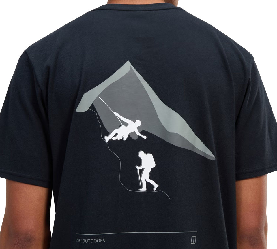 Berghaus Men's Grappled Tee Black UK S-2XL