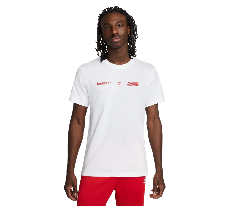 Nike Graphic 72 Tee White/Red UK S-XL