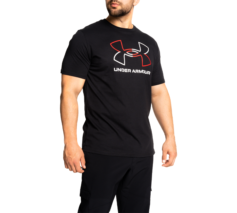 Under Armour Foundation T-Shirt Mens Black White Grey Short Sleeve Crew Neck Tee UK S-2XL