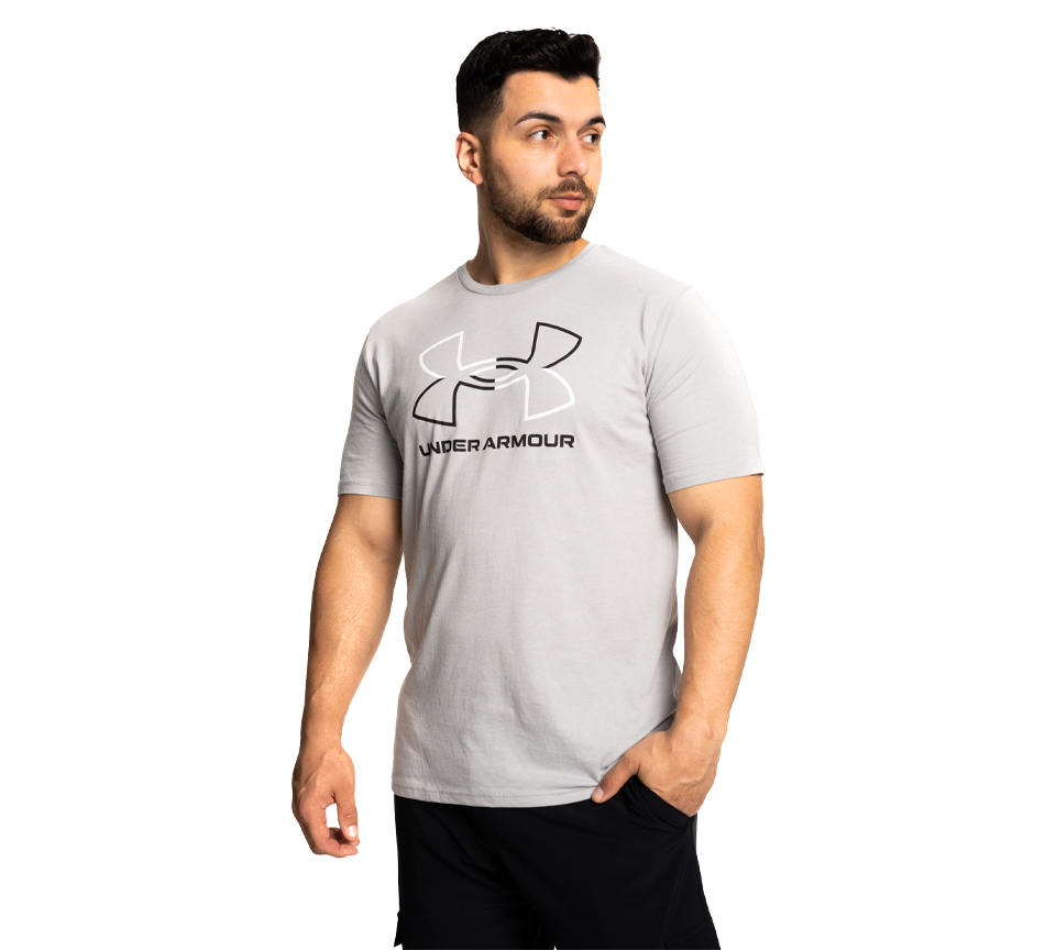 Under Armour Foundation T-Shirt Mens Black White Grey Short Sleeve Crew Neck Tee UK S-2XL
