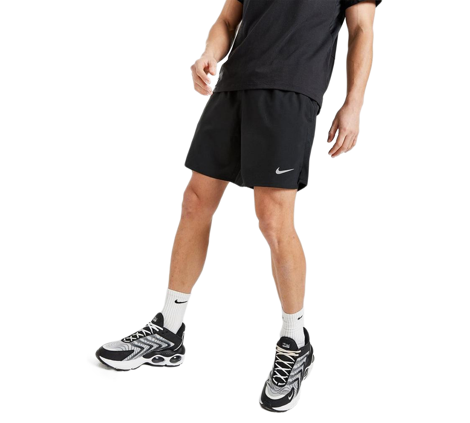 Nike Challenger 7 Inch Mens Shorts Black and Grey UK S-2XL