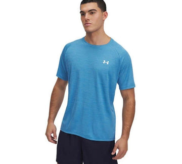 Under Armour Tech Textured Blue Short Sleeve Tee Blue UK S-3XL