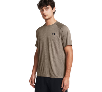 Under Armour Mens Tech Textured Tee Dusk Black UK S-2XL