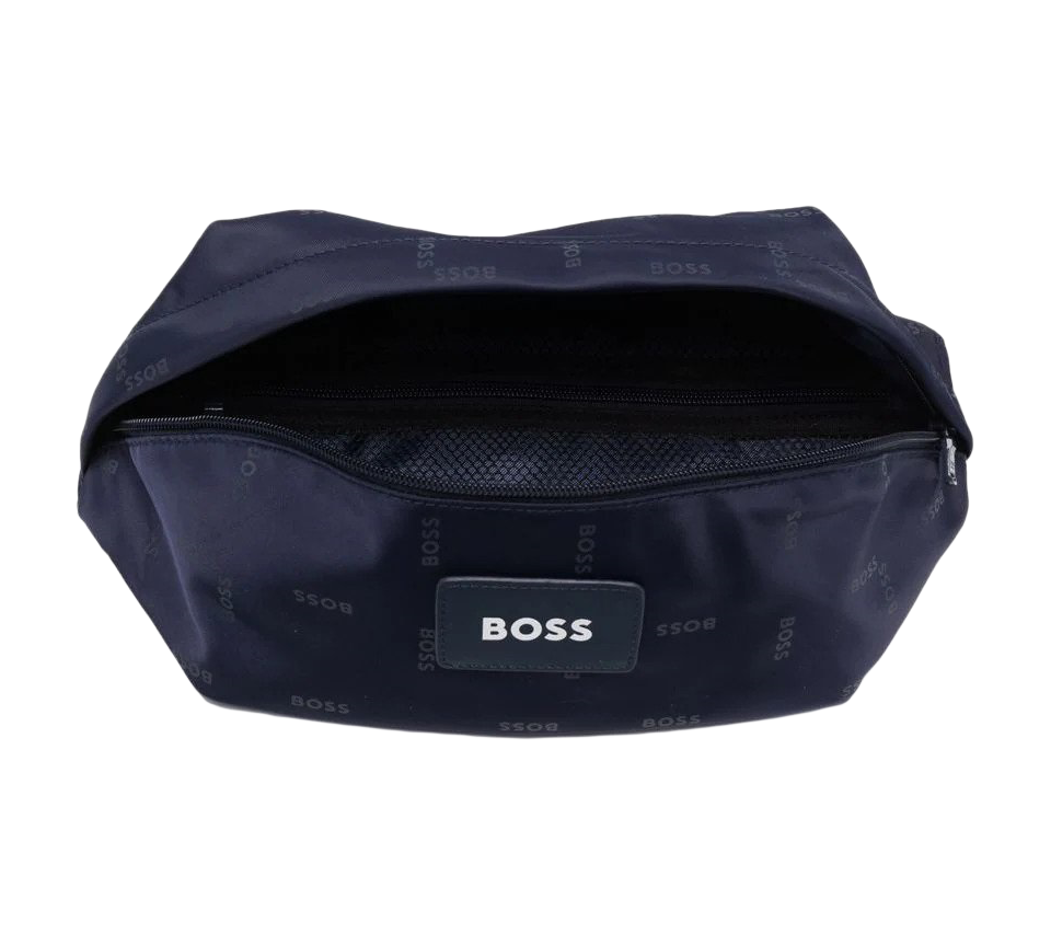Hugo Boss Logo-Patch Belt Bum Bag Black Navy Blue