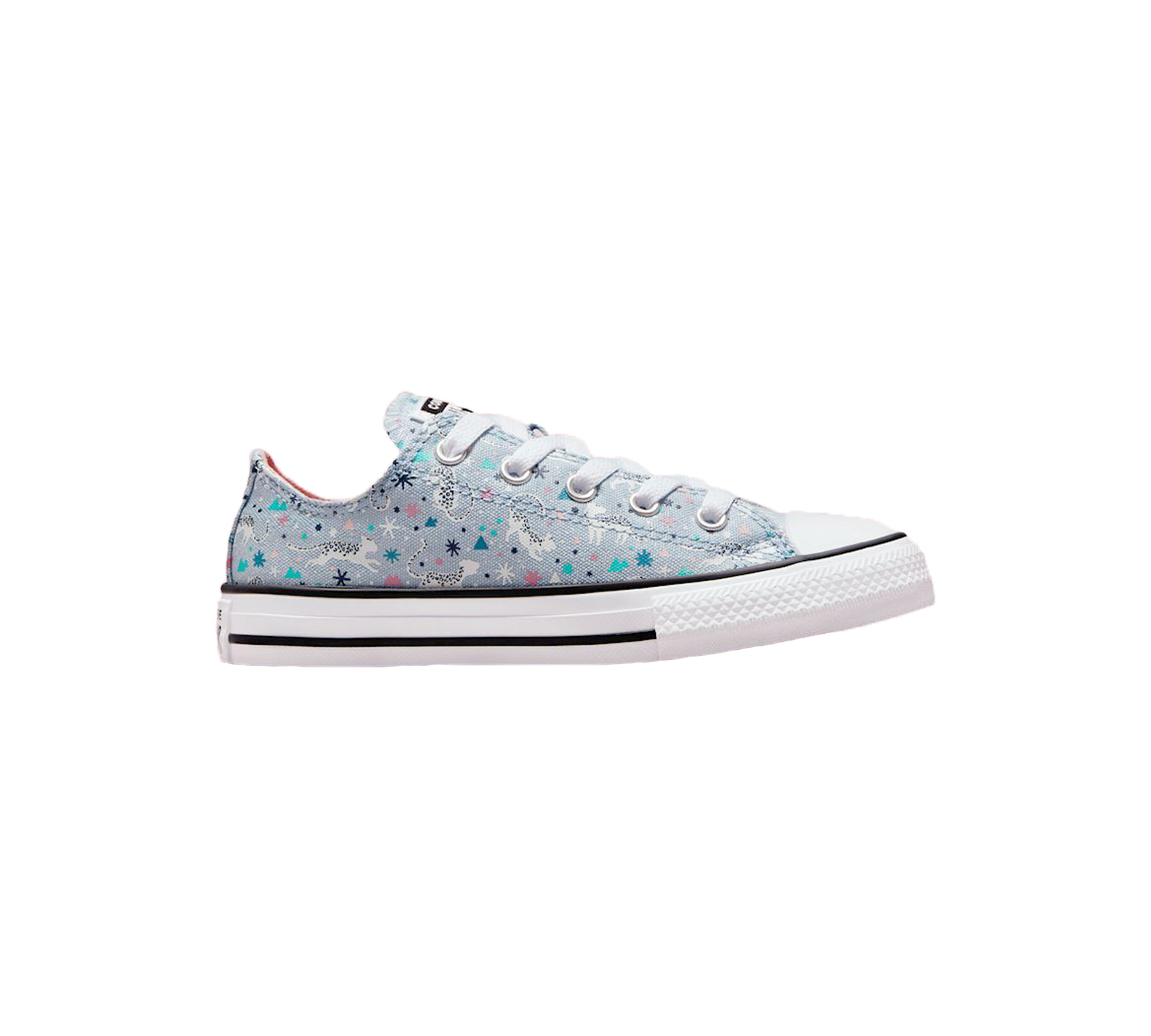 Converse Snowy Chuck Taylor Junior All Star Shoes Blue - UK 10-13/1-5.5