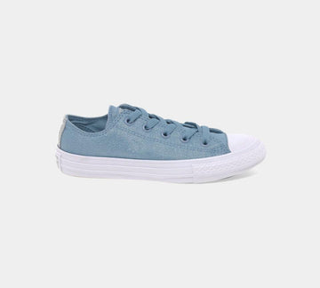 Converse CTAS Ox Fairy Dust Washed Denim Kids Trainers - UK 10-13/1-5