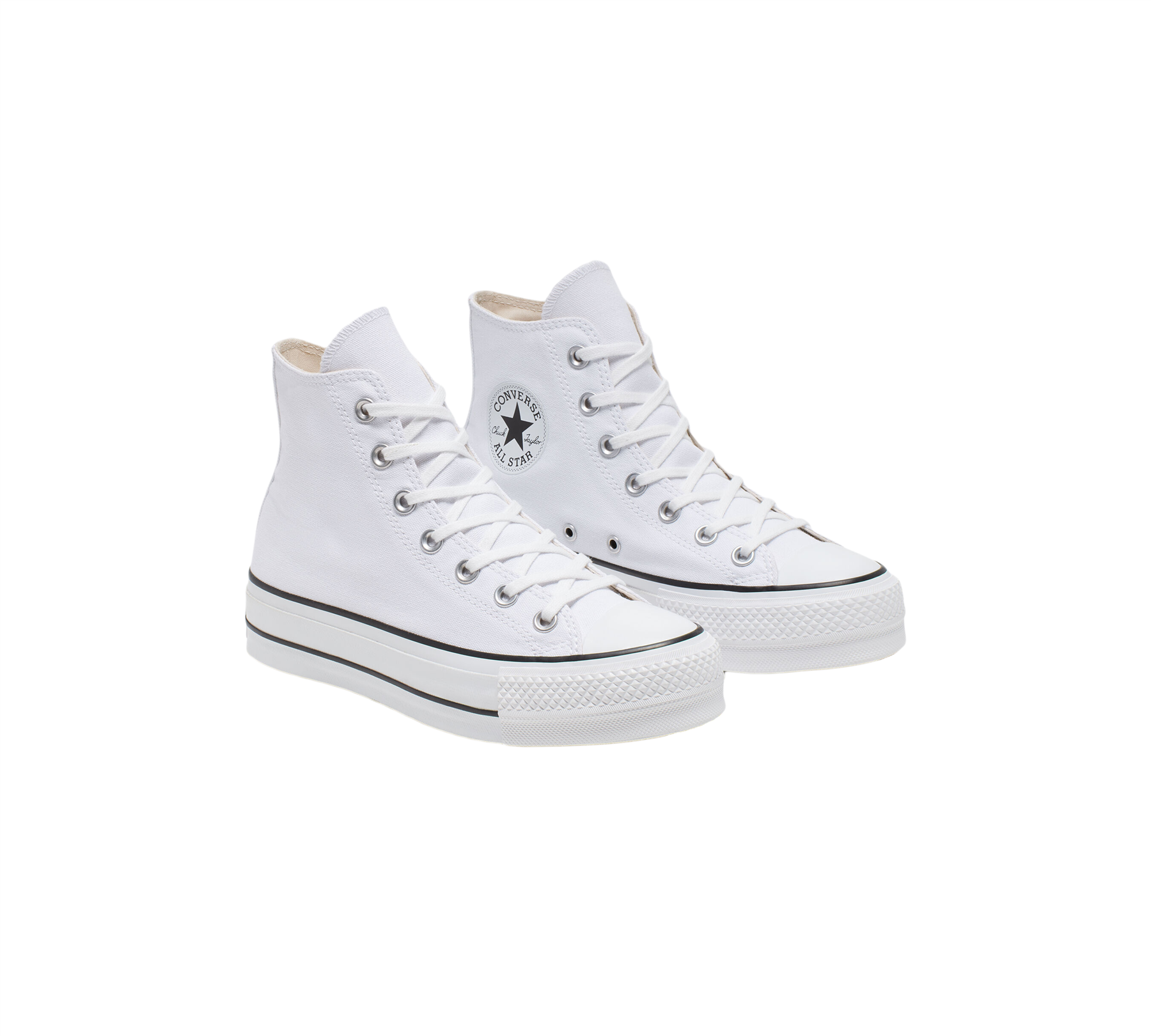 Converse Chuck Taylor Women's All Star Platform Shoes White UK 3-8