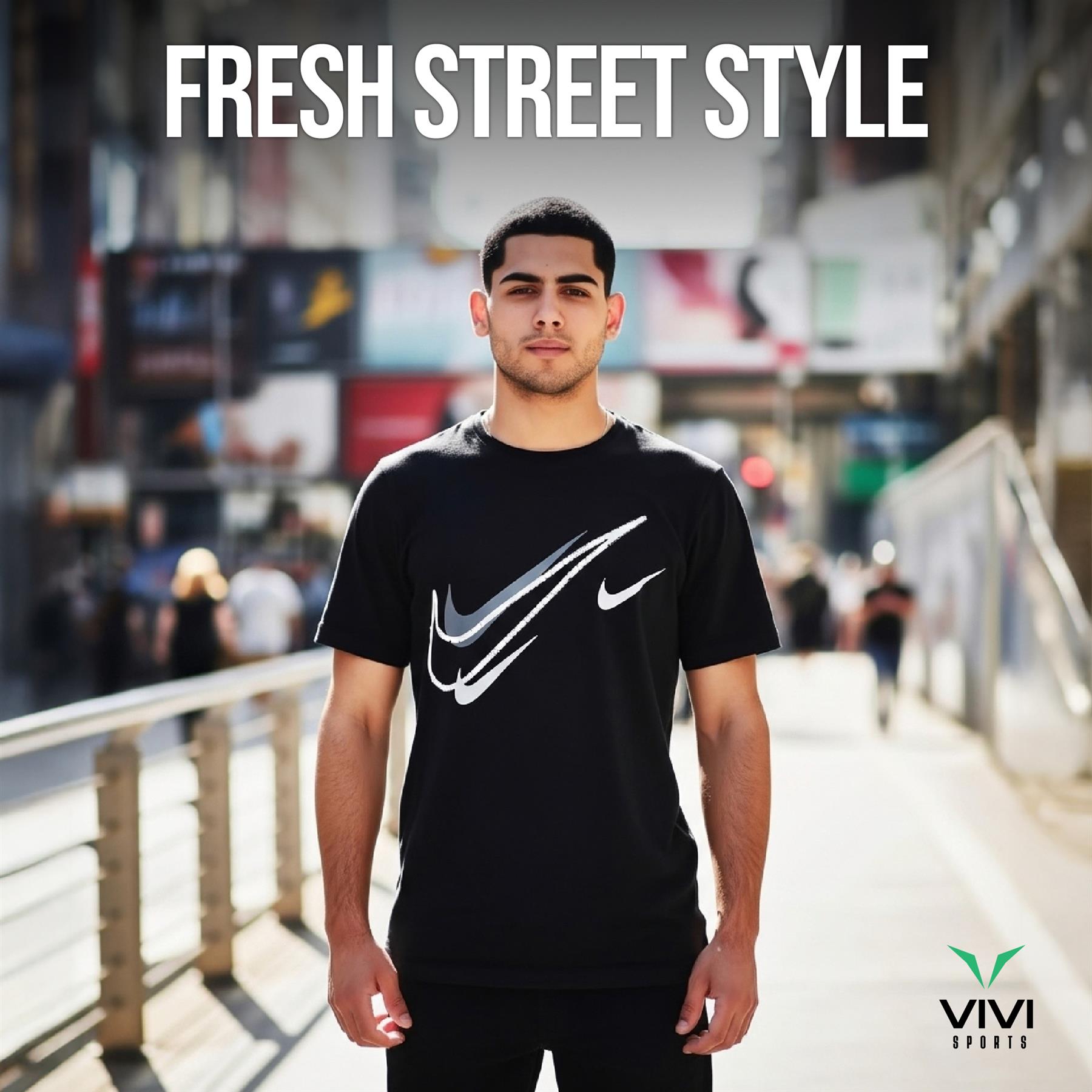 Nike Sportswear Short Sleeve Swoosh Logo T-Shirt Mens White Black Grey Navy Casual UK S-2XL