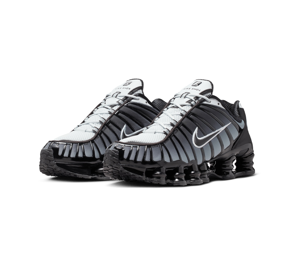 Nike Shox TL Black White Pure Platinum Trainers Shoes - UK 6-12