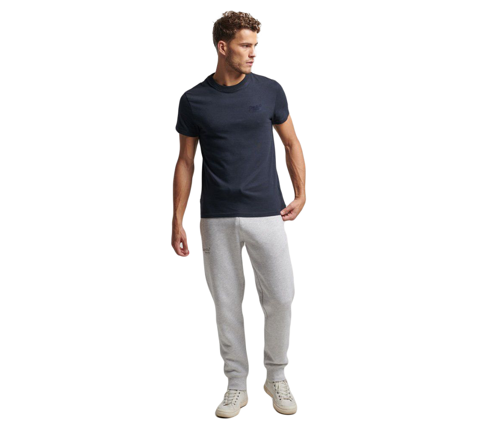 Superdry Mens Vintage Logo Embroidered Jogger Grey S-2XL
