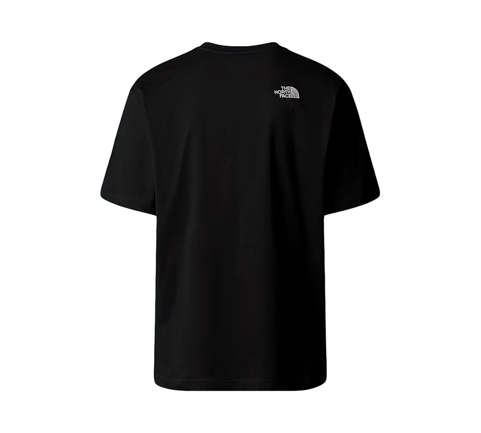 TNF Simple Dome Tee Mens Black White Short Sleeve T-Shirt UK S-XL