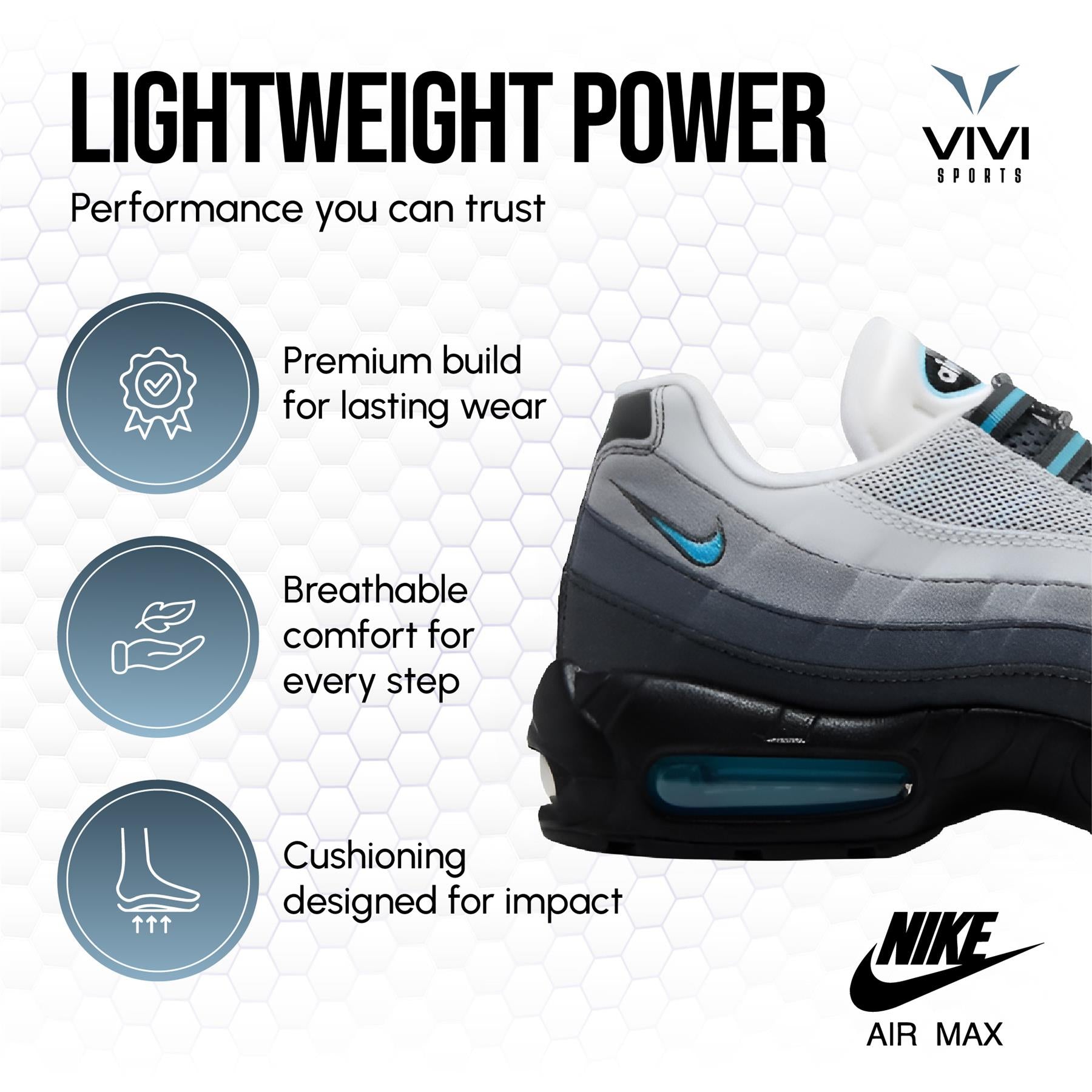 Nike Air Max 95 Baltic Blue UK 6-12