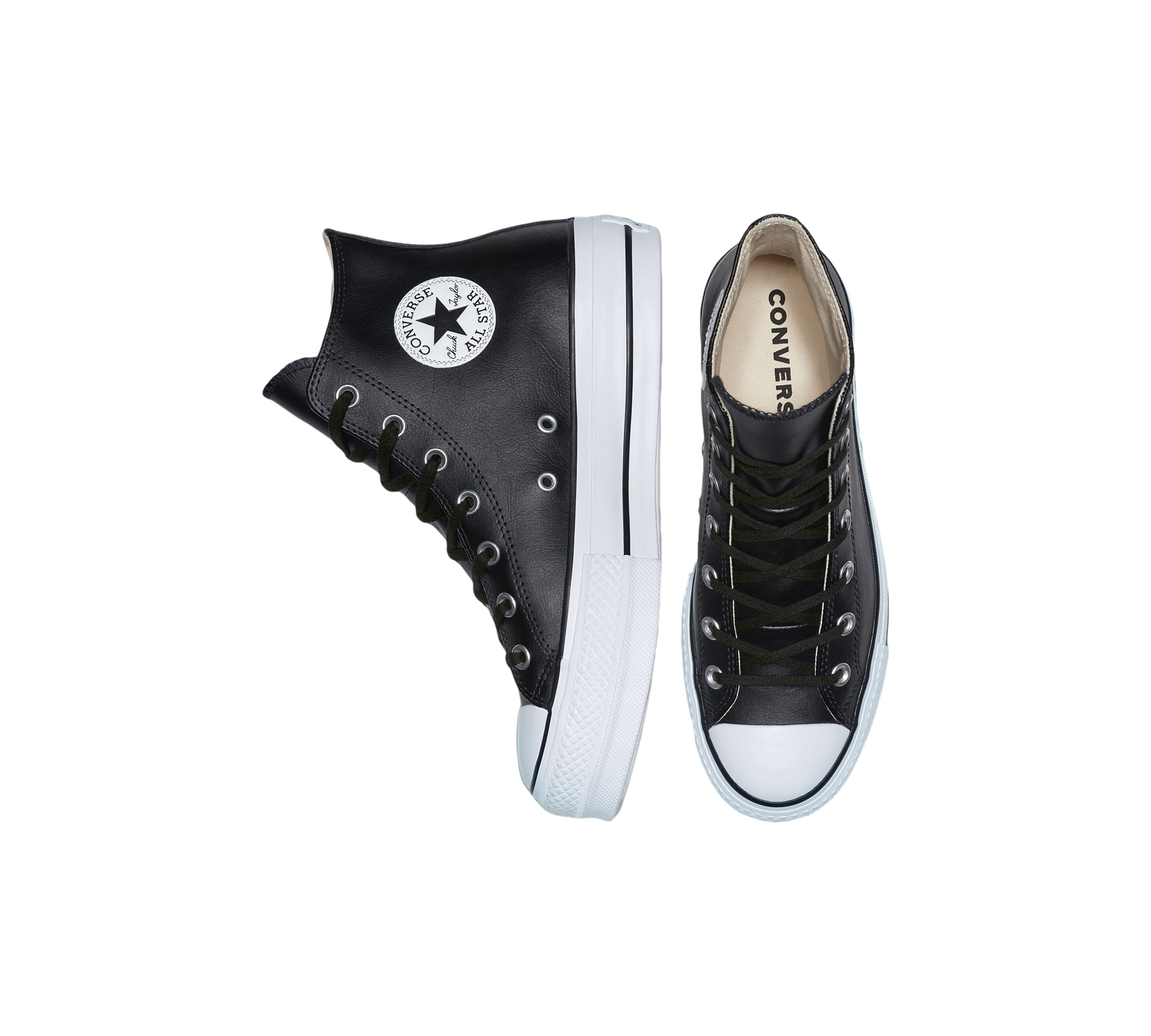 Converse Chuck Taylor All Star Platform Women's Leather 561675C Shoes White UK 3-8