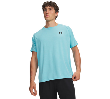 Under Armour Tech Textured Short Sleeve Tee Fresco Blue Black UK S-2XL