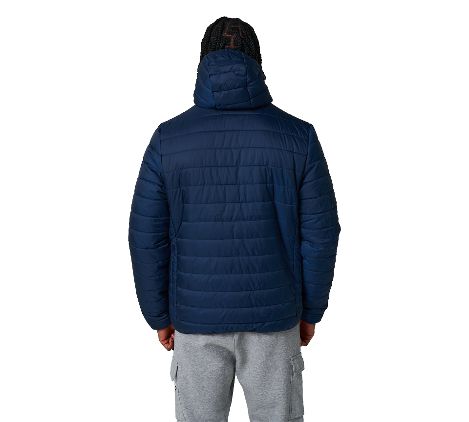 Ellesse Revuelto Padded Jacket with Hood Navy Blue UK S-2XL