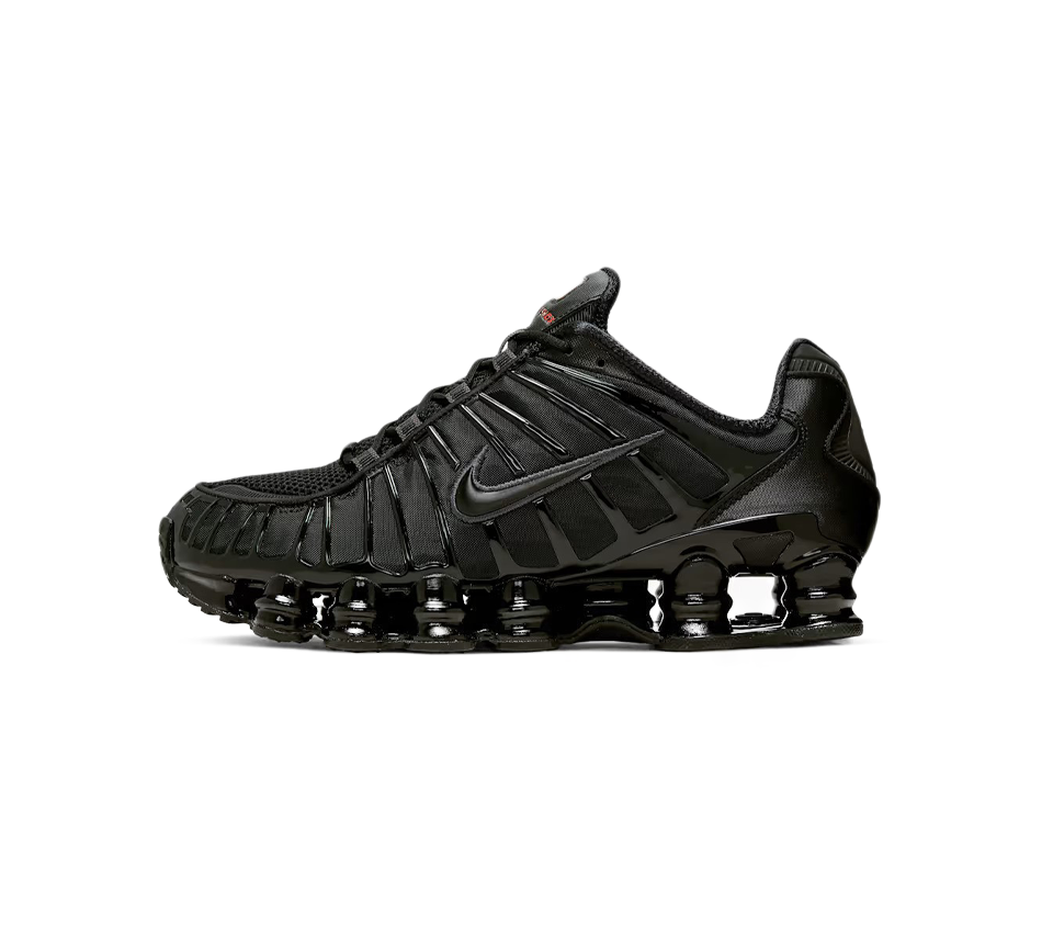 Nike Shox TL Black Hematite White Metallic Silver Trainers Shoes UK 6-12