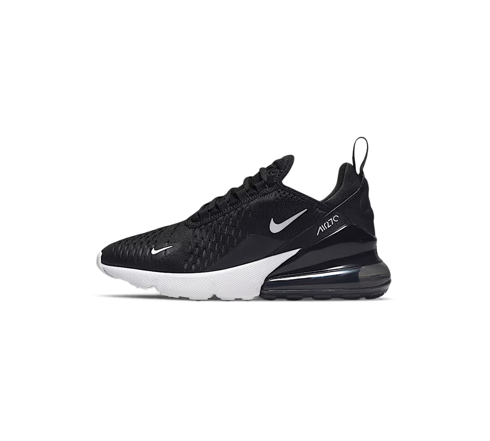 Nike Air Max 270 (GS) Black/Anthracite/White Trainers Shoes UK 3Y-6Y