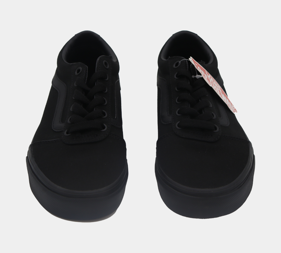 Women's Vans Ward Canvas VN0A3IUN1861 Classic Skate Shoes Black UK 3-8