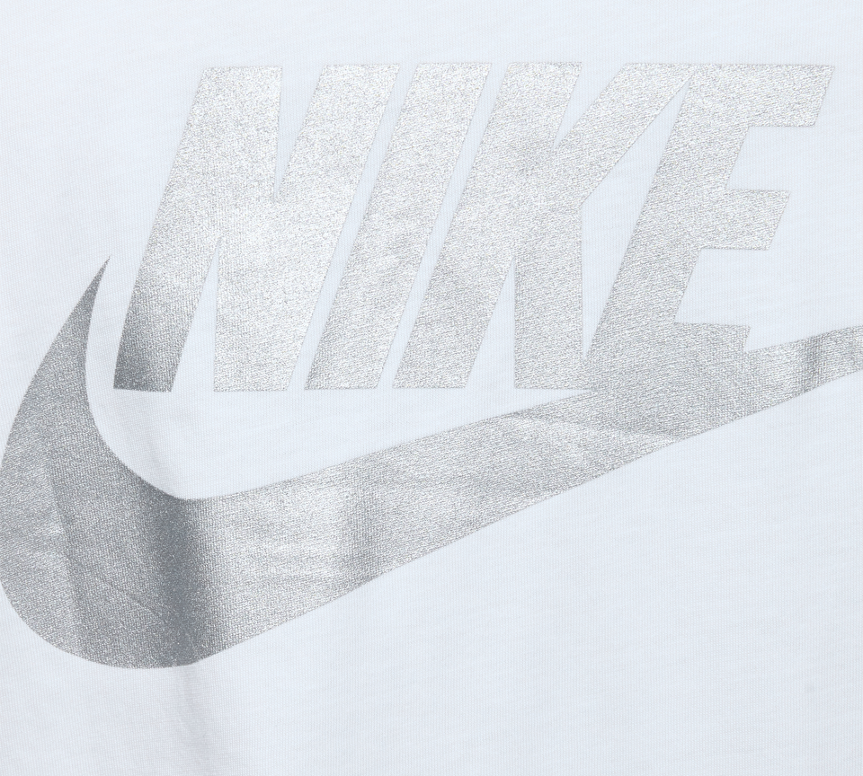 Nike Multi Logo Tee Mens White Grey Blue Short Sleeve Crew Neck T-Shirt UK S-2XL