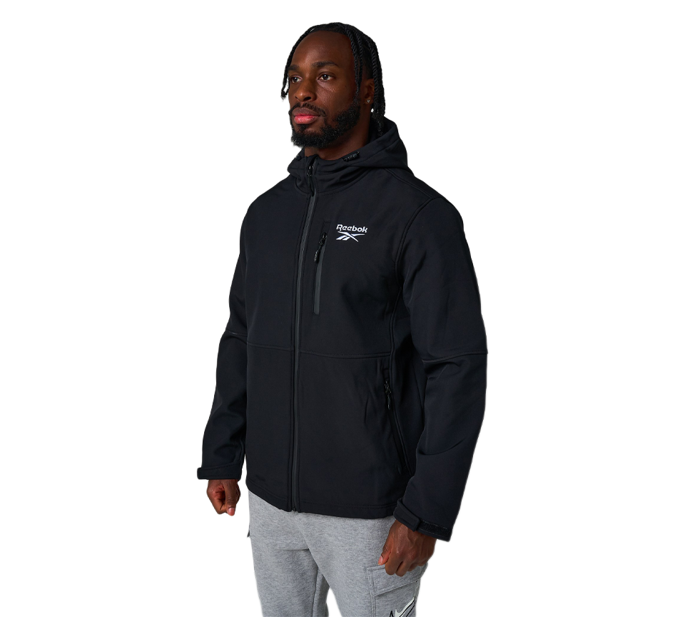 Reebok Soft Woven Shell Jacket Black UK S-2XL