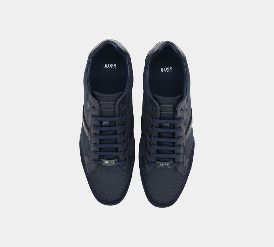 Hugo Boss Saturn Lowp Mx Mens Trainers Navy Casual Sneakers UK 7-12