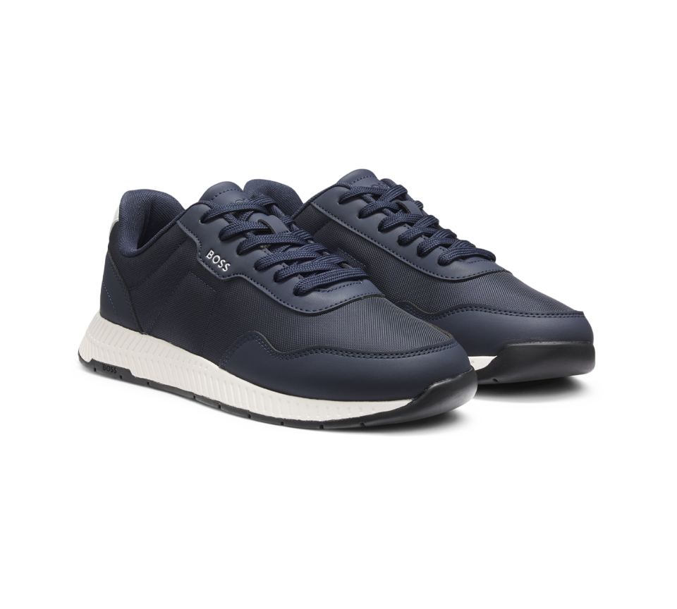Boss Titanium Runn Trainers Dark Blue UK 6- UK 11