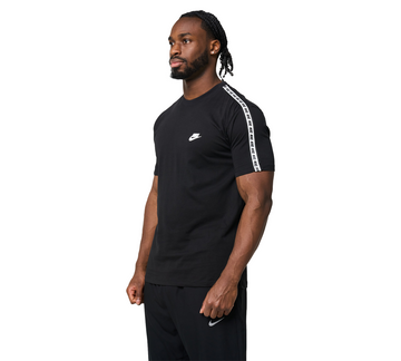 Nike Sports Men's Tape Repeat Tee Black UK S-XL