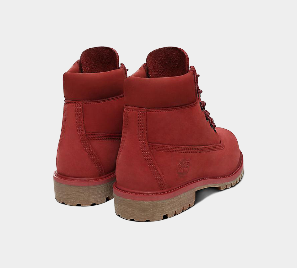 Timblerland 6 In Premium WP Burgandy UK 3-6.5