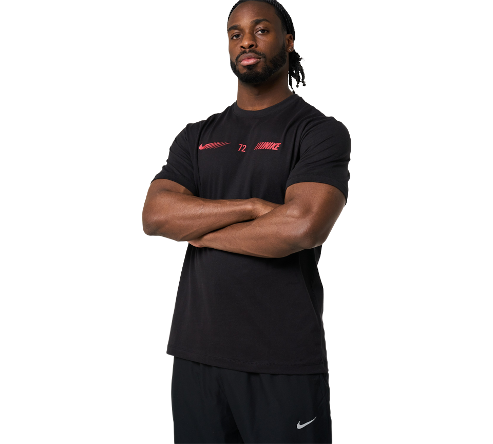 Nike 72 Graphic T-Shirt Mens Black Casual Sportswear Tee UK S-XL