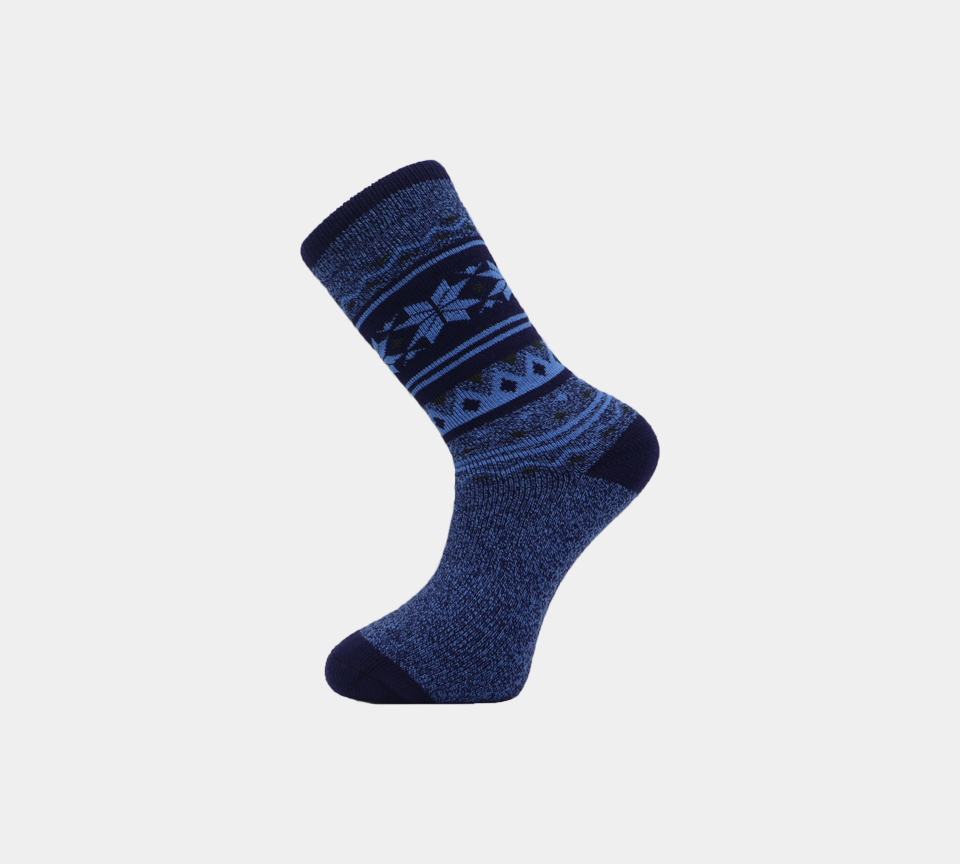 Mens Thermal 1 Pair New Merino Socks Grey Brown Blue Black